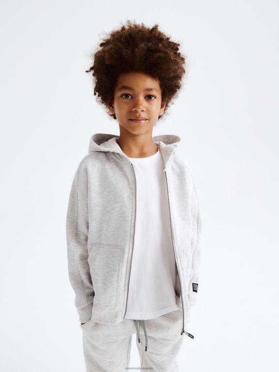 gri deschis Reserved băieți îmbrăcăminte hanorac din bumbac 648HZ2061