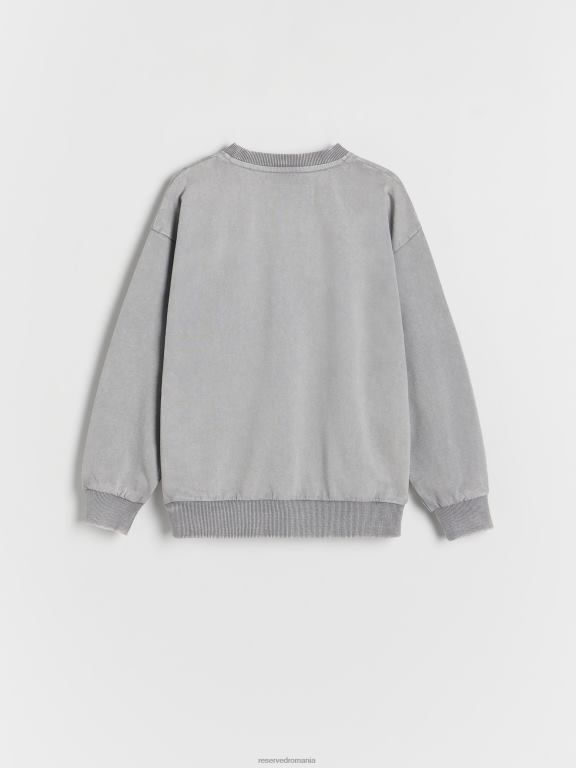 gri deschis Reserved băieți îmbrăcăminte hanorac imprimat 648HZ2095