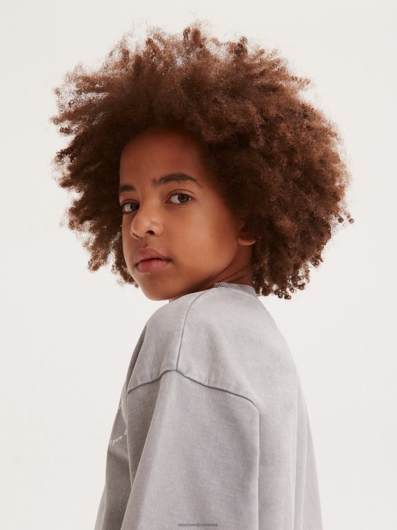 gri deschis Reserved băieți îmbrăcăminte hanorac imprimat 648HZ2095