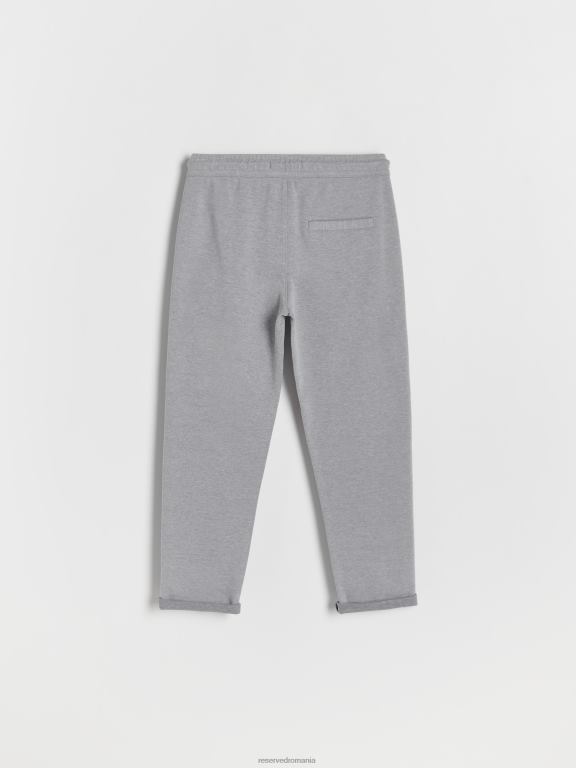 gri deschis Reserved băieți îmbrăcăminte pantaloni chino din jerseu 648HZ2082