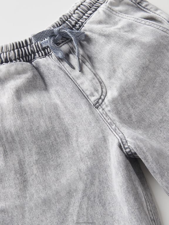 gri deschis Reserved băieți îmbrăcăminte pantaloni clasici din denim cu picioare largi 648HZ2114