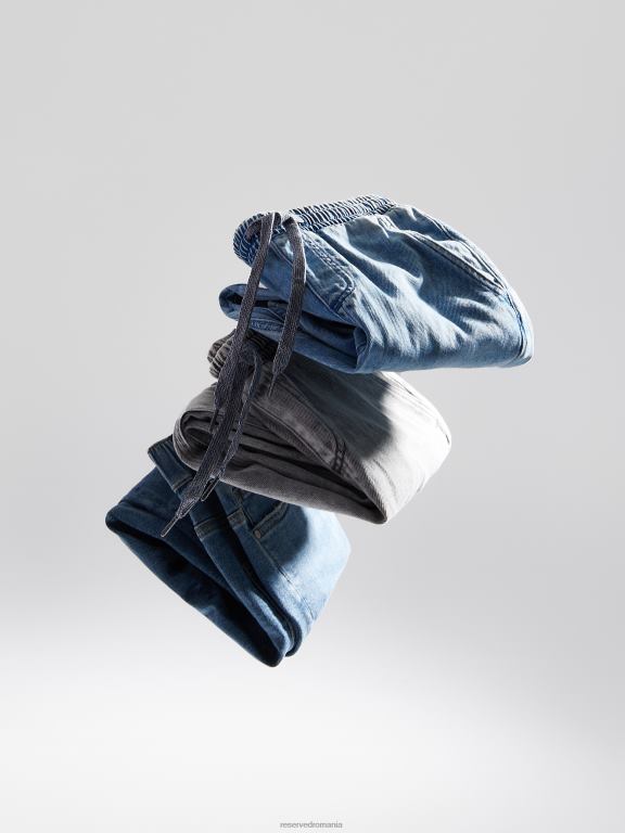 gri deschis Reserved băieți îmbrăcăminte pantaloni clasici din denim cu picioare largi 648HZ2114