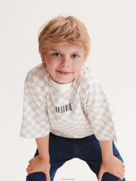 gri deschis Reserved băieți îmbrăcăminte tricou 648HZ2108