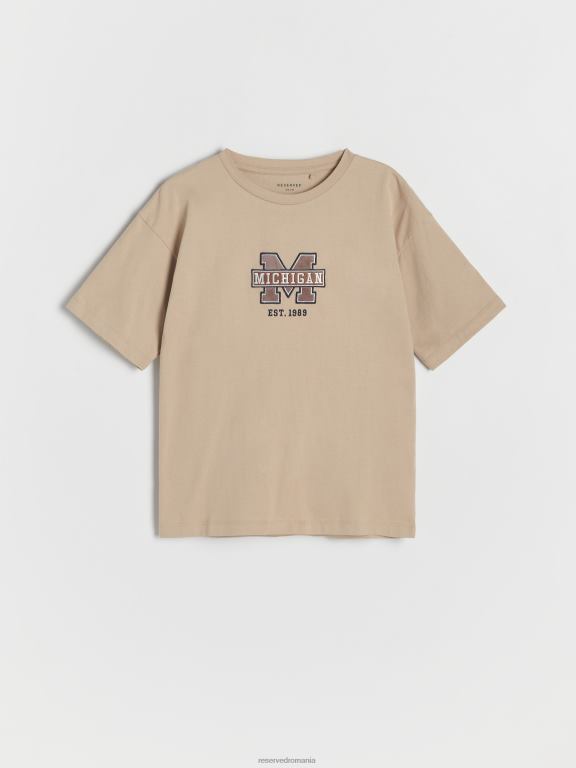 gri deschis Reserved băieți îmbrăcăminte tricou cu detalii de broderie 648HZ2018