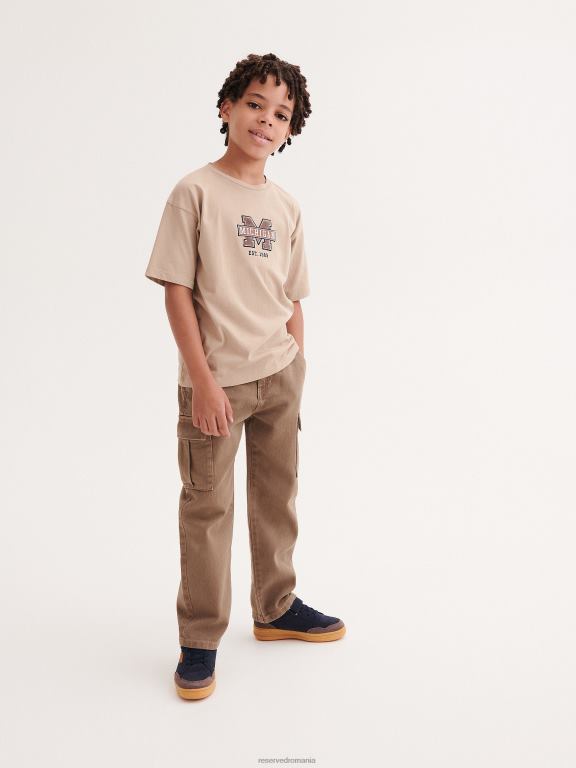 gri deschis Reserved băieți îmbrăcăminte tricou cu detalii de broderie 648HZ2018