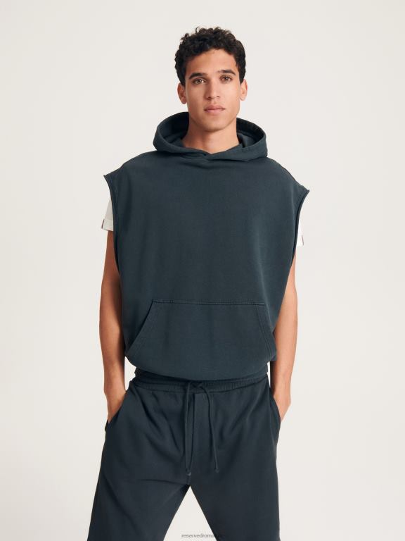 gri deschis Reserved bărbați îmbrăcăminte hanorac fără mâneci 648HZ1599