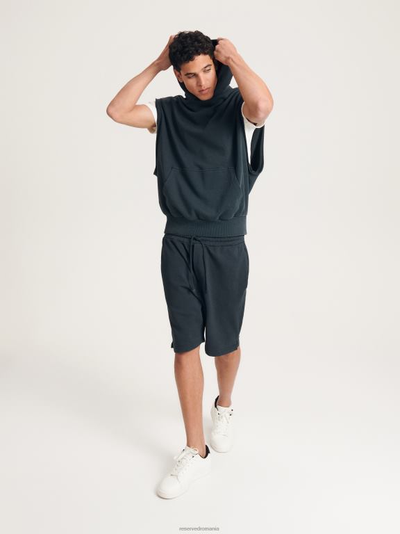 gri deschis Reserved bărbați îmbrăcăminte hanorac fără mâneci 648HZ1599