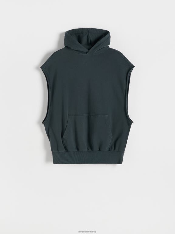 gri deschis Reserved bărbați îmbrăcăminte hanorac fără mâneci 648HZ1599