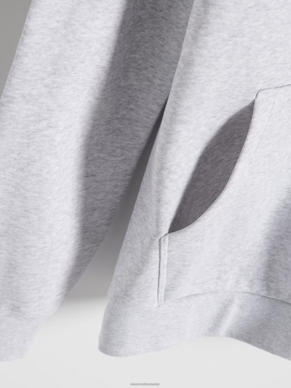 gri deschis Reserved bărbați îmbrăcăminte hanorac simplu din bumbac bogat 648HZ1594