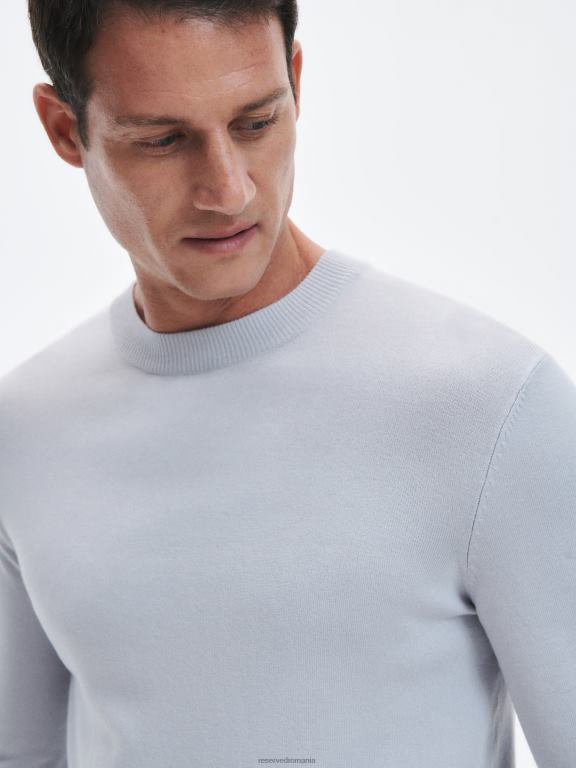 gri deschis Reserved bărbați îmbrăcăminte jumper bogat în viscoză 648HZ1607