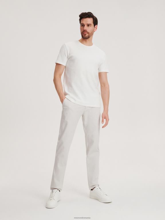 gri deschis Reserved bărbați îmbrăcăminte pantaloni chino slim 648HZ1525