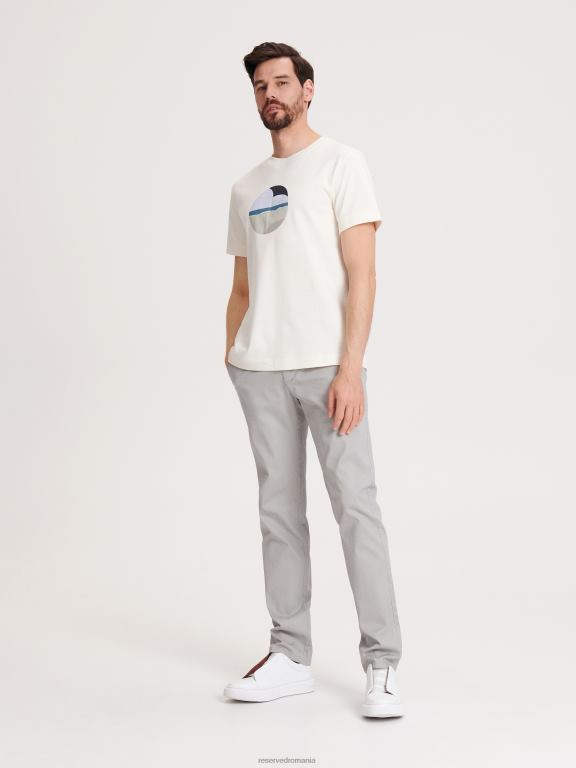 gri deschis Reserved bărbați îmbrăcăminte pantaloni chino slim fit noi 648HZ1510