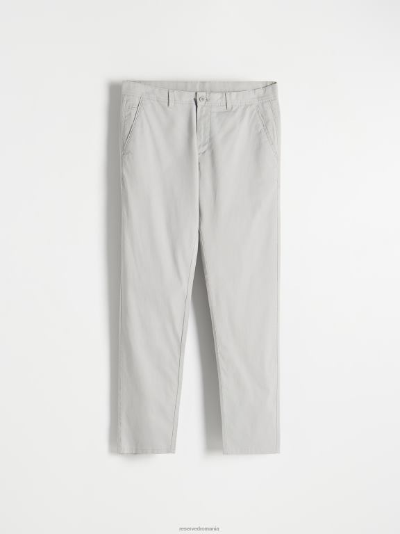 gri deschis Reserved bărbați îmbrăcăminte pantaloni chino slim fit noi 648HZ1510
