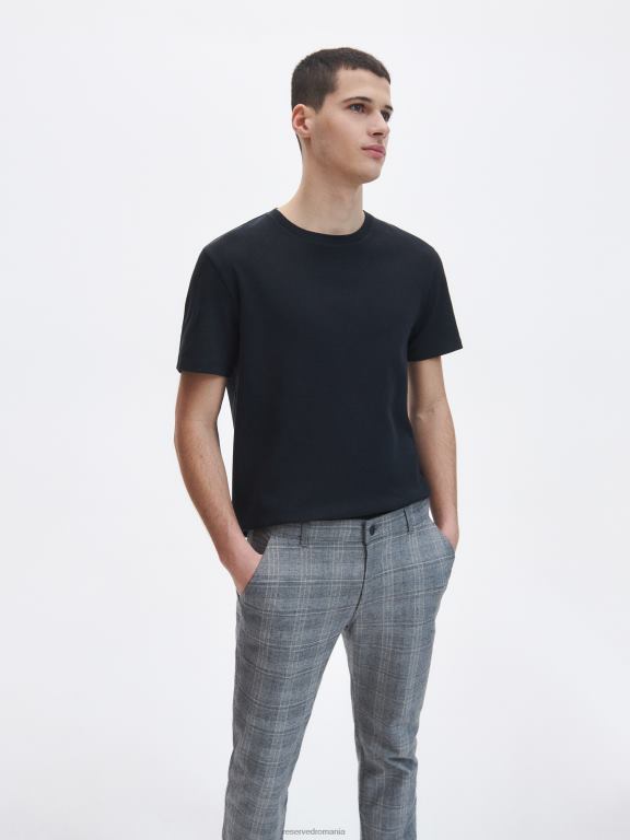 gri deschis Reserved bărbați îmbrăcăminte pantaloni chino subțiri în amestec de viscoză 648HZ1498