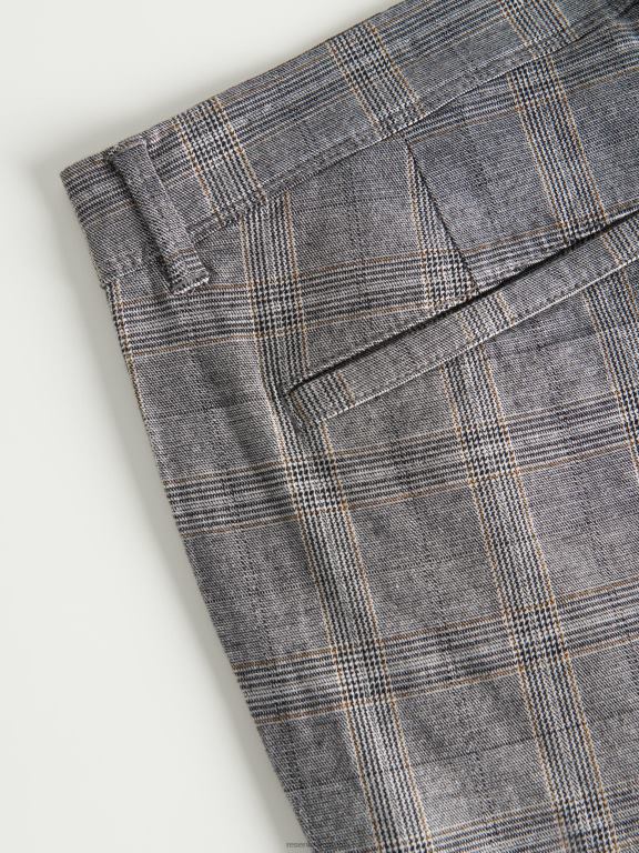 gri deschis Reserved bărbați îmbrăcăminte pantaloni chino subțiri în amestec de viscoză 648HZ1498