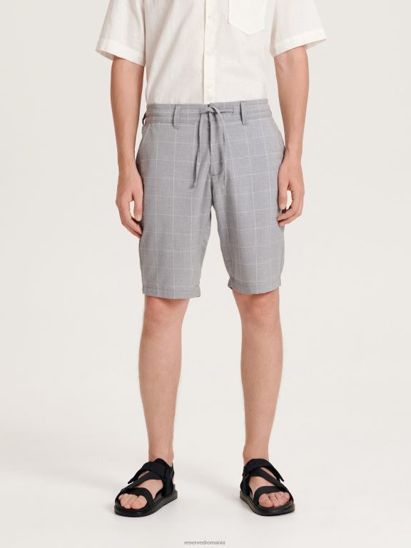 gri deschis Reserved bărbați îmbrăcăminte pantaloni scurți obișnuiți 648HZ1460
