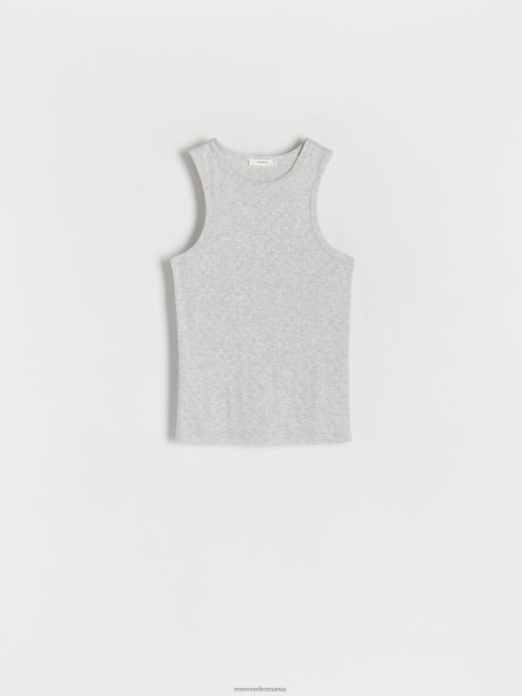 gri deschis Reserved femei îmbrăcăminte blat ajurat 648HZ451