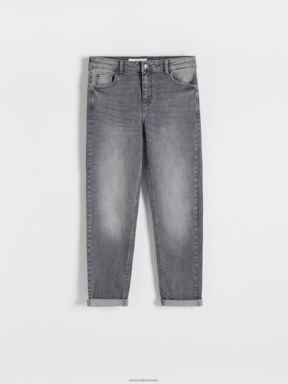 gri deschis Reserved femei îmbrăcăminte blugi boyfriend slim 648HZ774