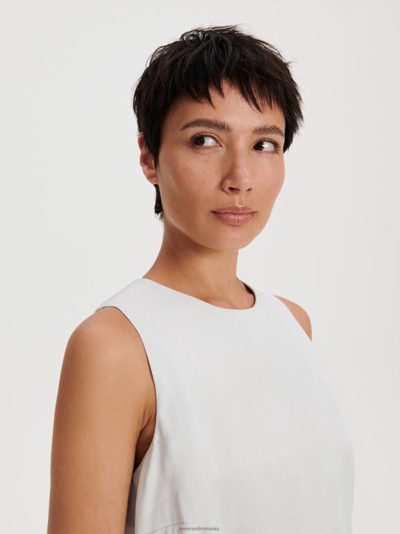 gri deschis Reserved femei îmbrăcăminte bluză în amestec lyocell 648HZ89