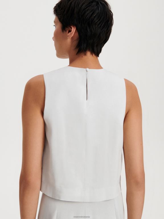 gri deschis Reserved femei îmbrăcăminte bluză în amestec lyocell 648HZ89