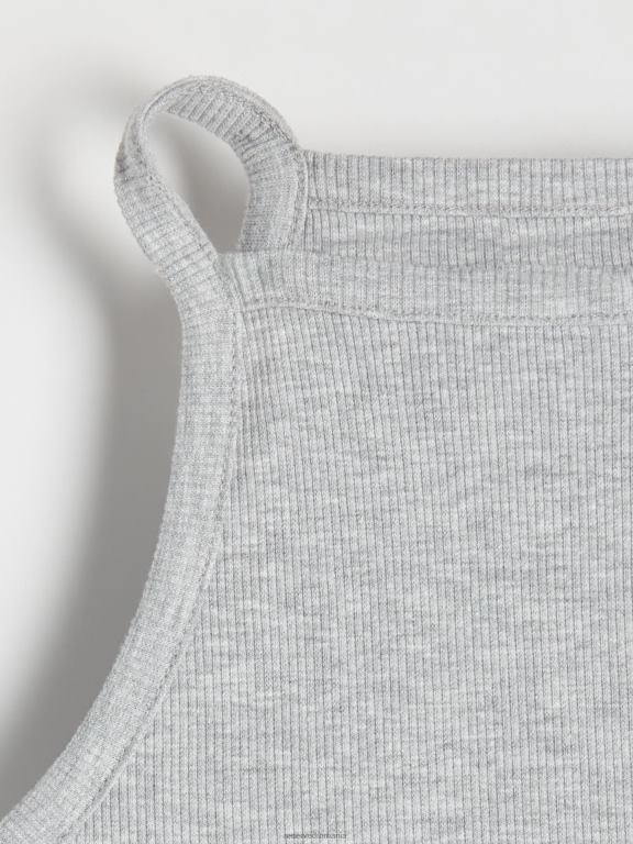 gri deschis Reserved femei îmbrăcăminte corp din jerseu melange 648HZ491