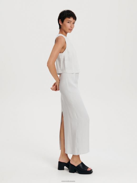 gri deschis Reserved femei îmbrăcăminte fusta 648HZ55