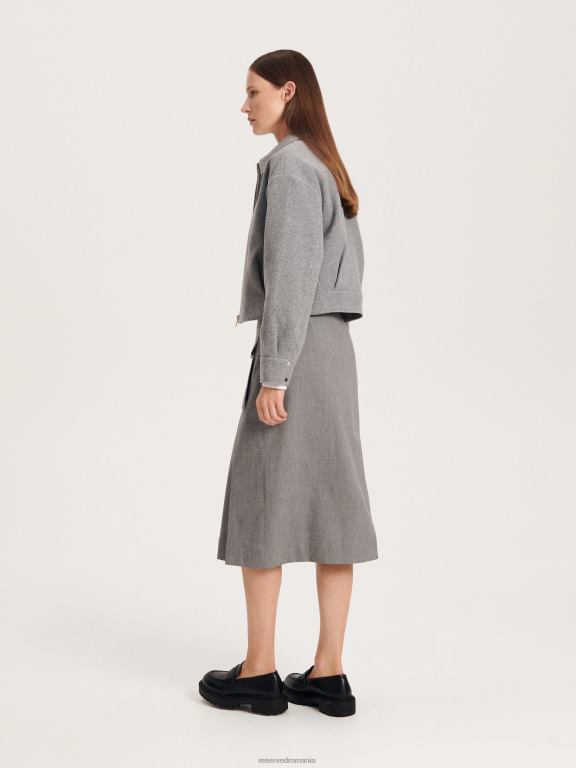 gri deschis Reserved femei îmbrăcăminte fusta 648HZ829