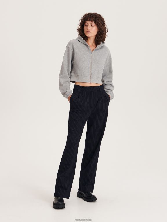 gri deschis Reserved femei îmbrăcăminte hanorac cu gluga 648HZ940