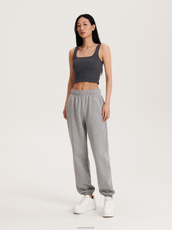 gri deschis Reserved femei îmbrăcăminte pantaloni 648HZ545