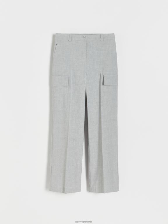 gri deschis Reserved femei îmbrăcăminte pantaloni cargo 648HZ637