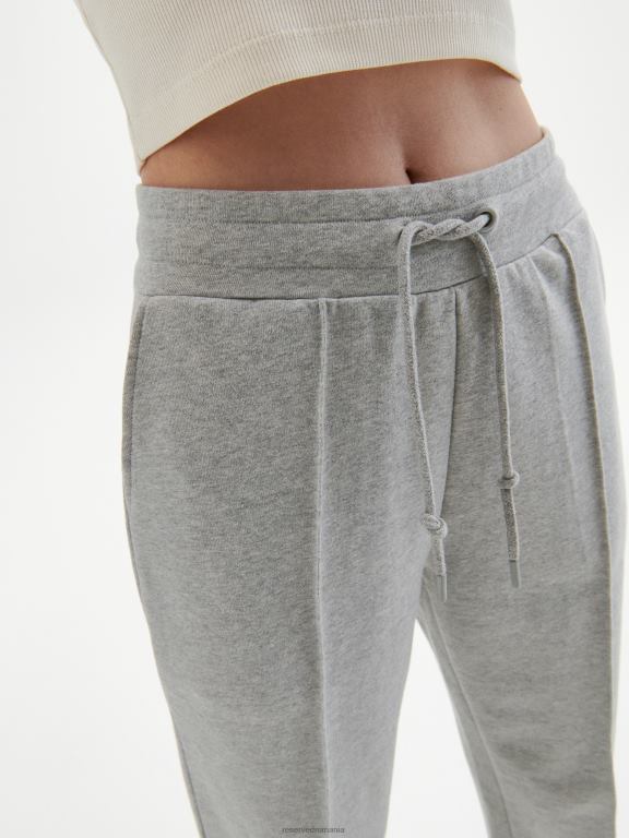 gri deschis Reserved femei îmbrăcăminte pantaloni cu cusături decorative 648HZ712