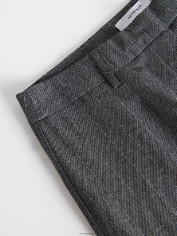 gri deschis Reserved femei îmbrăcăminte pantaloni cu pliu presat 648HZ613