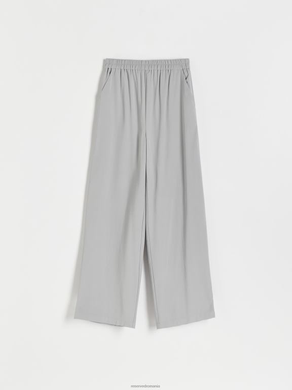 gri deschis Reserved femei îmbrăcăminte pantaloni din vascoza 648HZ540