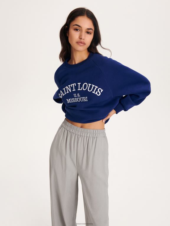 gri deschis Reserved femei îmbrăcăminte pantaloni din vascoza 648HZ540