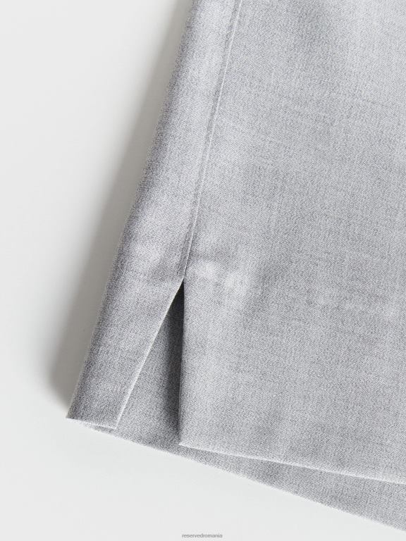 gri deschis Reserved femei îmbrăcăminte pantaloni scurți de costum cu despicaturi 648HZ560