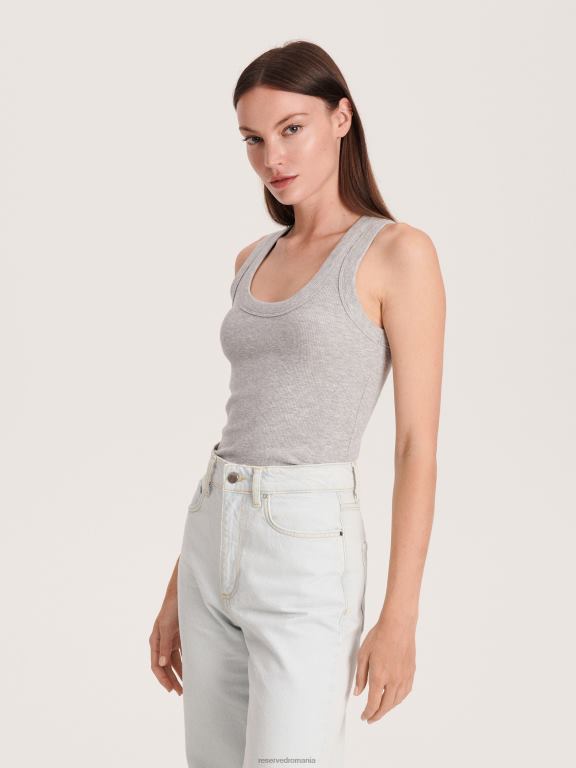 gri deschis Reserved femei îmbrăcăminte top din jerseu melange 648HZ512