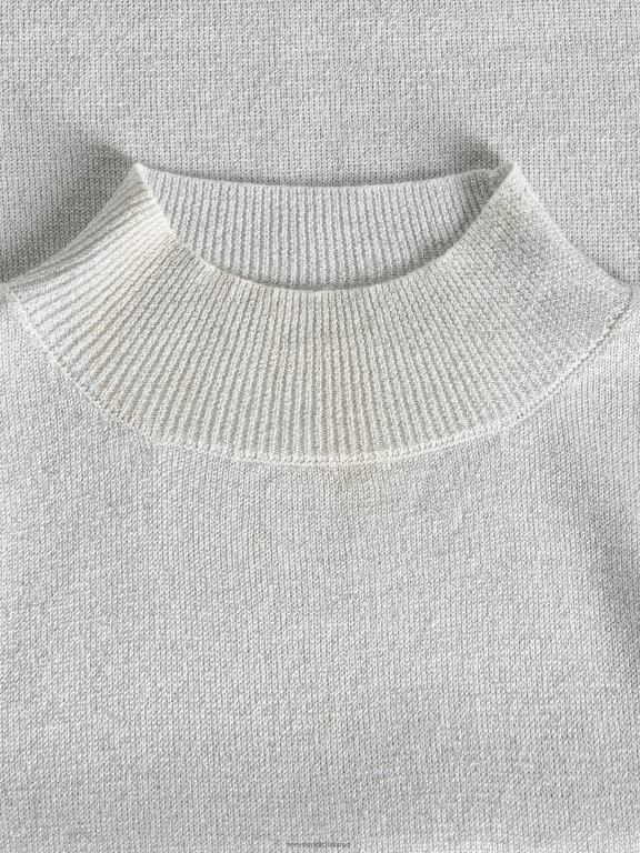 gri deschis Reserved femei îmbrăcăminte top din jerseu strălucitor 648HZ520