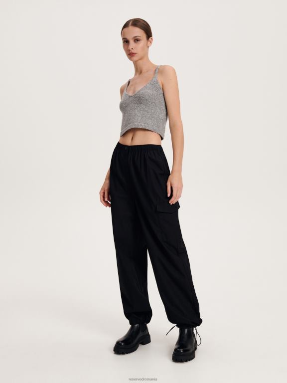 gri deschis Reserved femei îmbrăcăminte top tricotat 648HZ497