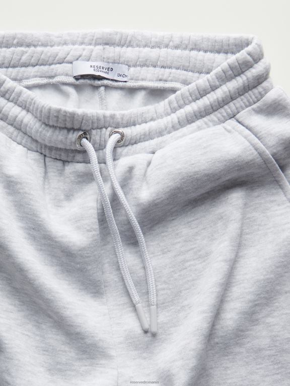 gri deschis Reserved fetelor îmbrăcăminte pantaloni de trening bogat in bumbac 648HZ1889