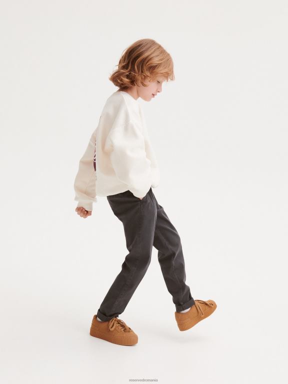 gri inchis Reserved băieți îmbrăcăminte pantaloni 648HZ2037