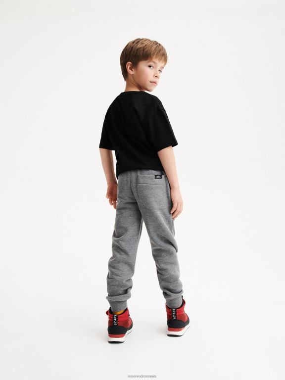 gri inchis Reserved băieți îmbrăcăminte pantaloni de jogger pentru trening 648HZ2049