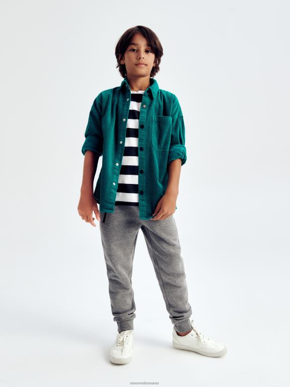 gri inchis Reserved băieți îmbrăcăminte pantaloni de trening cu fermoar 648HZ2178