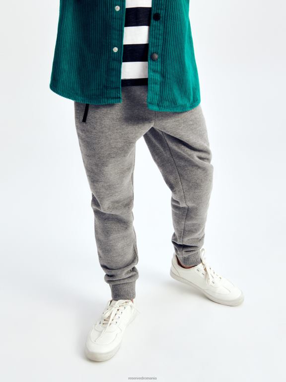 gri inchis Reserved băieți îmbrăcăminte pantaloni de trening cu fermoar 648HZ2178