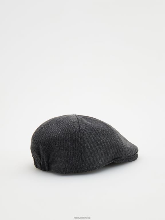 gri inchis Reserved bărbați accesorii capac plat 648HZ1675