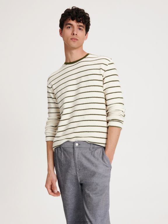 gri inchis Reserved bărbați îmbrăcăminte pantaloni chino slim 648HZ1520