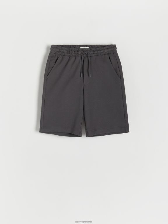 gri inchis Reserved bărbați îmbrăcăminte pantaloni scurți obișnuiți 648HZ1447