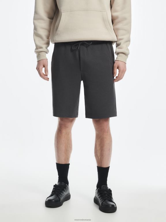 gri inchis Reserved bărbați îmbrăcăminte pantaloni scurți obișnuiți 648HZ1447