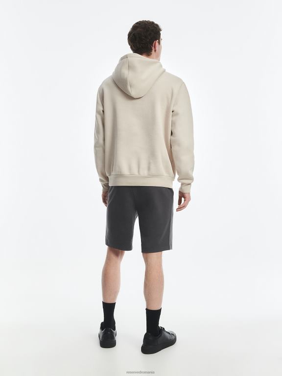 gri inchis Reserved bărbați îmbrăcăminte pantaloni scurți obișnuiți 648HZ1447