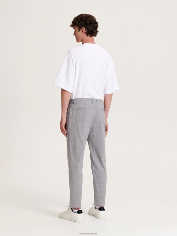gri inchis Reserved bărbați îmbrăcăminte pantaloni slim morcov 648HZ1144