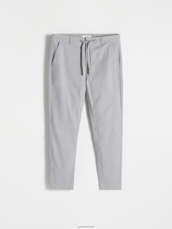 gri inchis Reserved bărbați îmbrăcăminte pantaloni slim morcov 648HZ1485